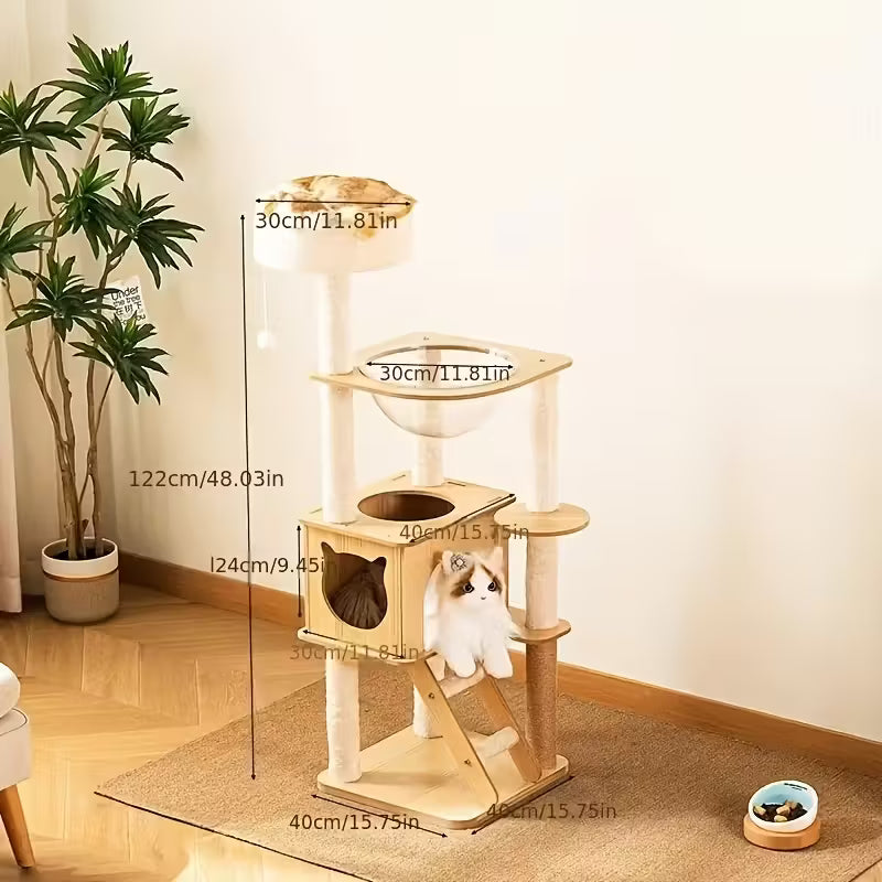 Multi-Level Cat Tree Tower with Platforms & Scratching Posts