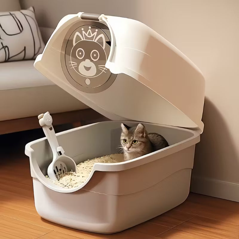 Enclosed Cat Litter Box