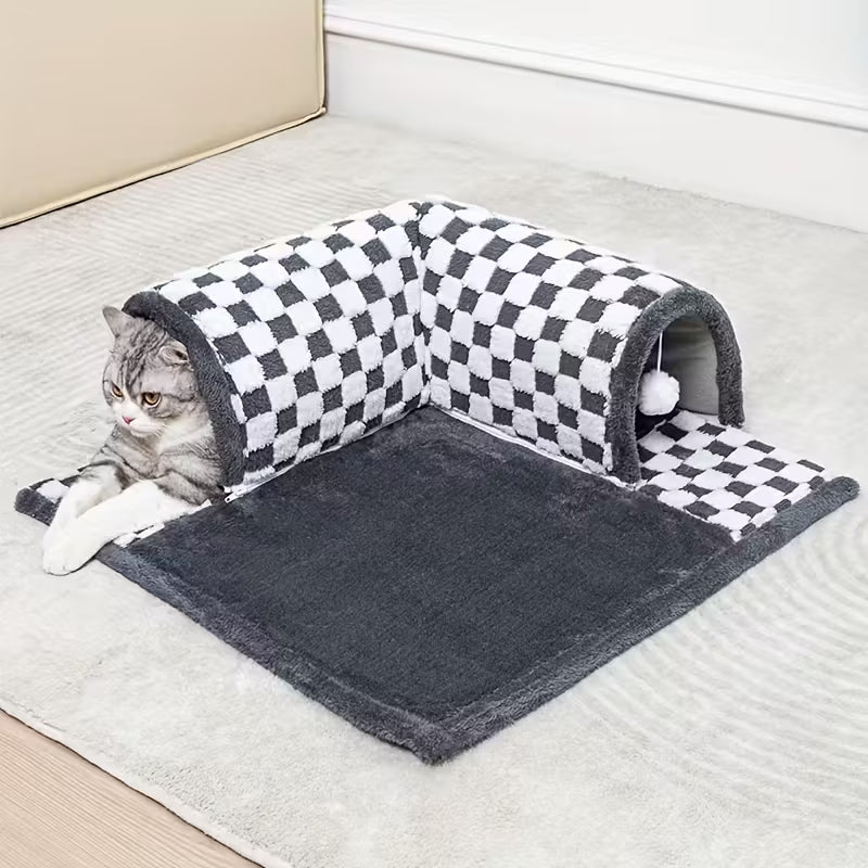 Cat Grey Tunnel Bed