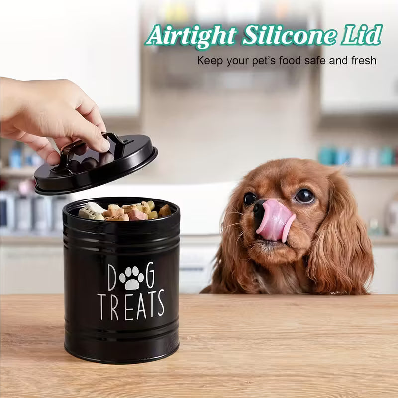 Iron Dog Food Storage Bucket with Airtight Lid