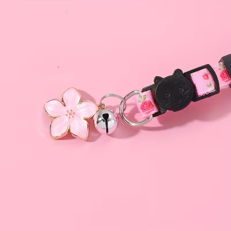Floral Charm Pet Collar