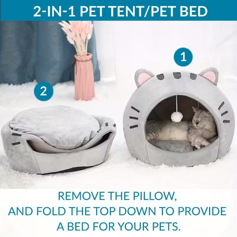 Cozy Cat Cave Bed