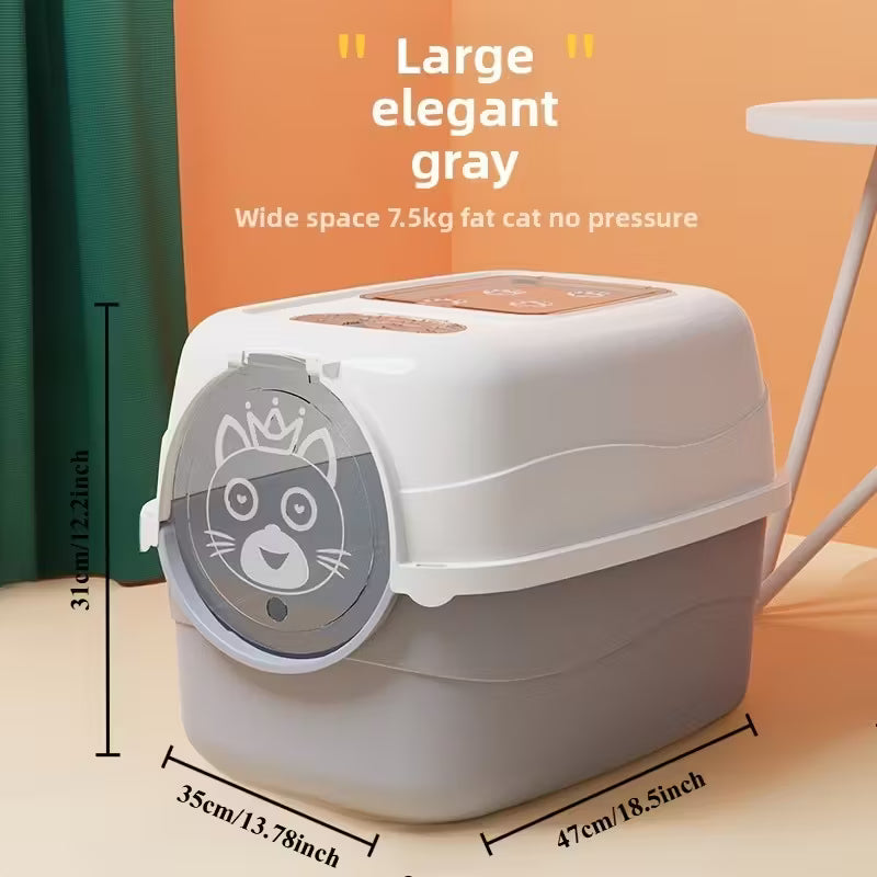 Enclosed Cat Litter Box
