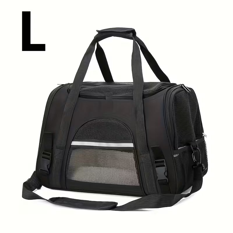 Portable Cat Carrier with Plush Mat