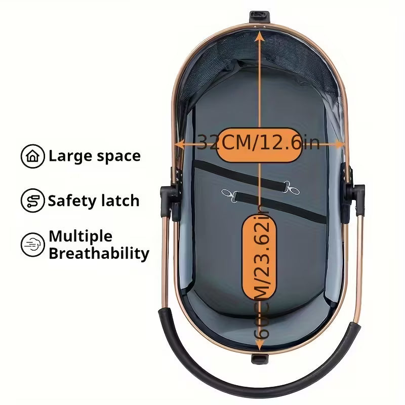Versatile Pet Stroller for Small to Medium Dogs and Cats