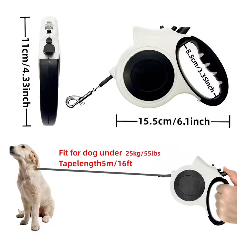 Retractable Dog Leash with LED Light