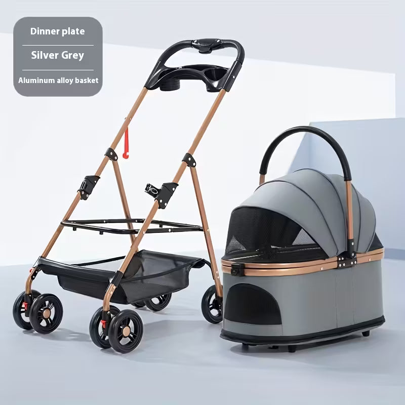 Versatile Pet Stroller for Small to Medium Dogs and Cats