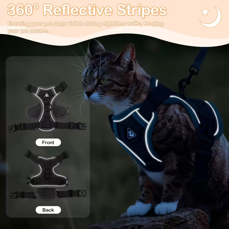 Cat Reflective Harness and Leash