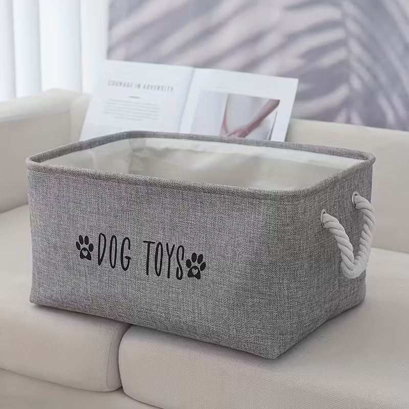 Pet Toy Storage Basket "Dog Toys"