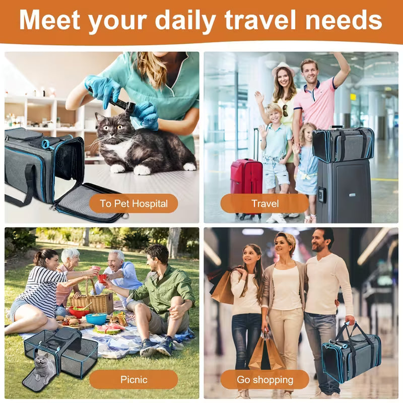 Pet Carrier Bag Foldable Travel Carrier