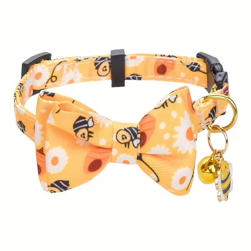 Cute Dinosaur Bowtie Pet Collar