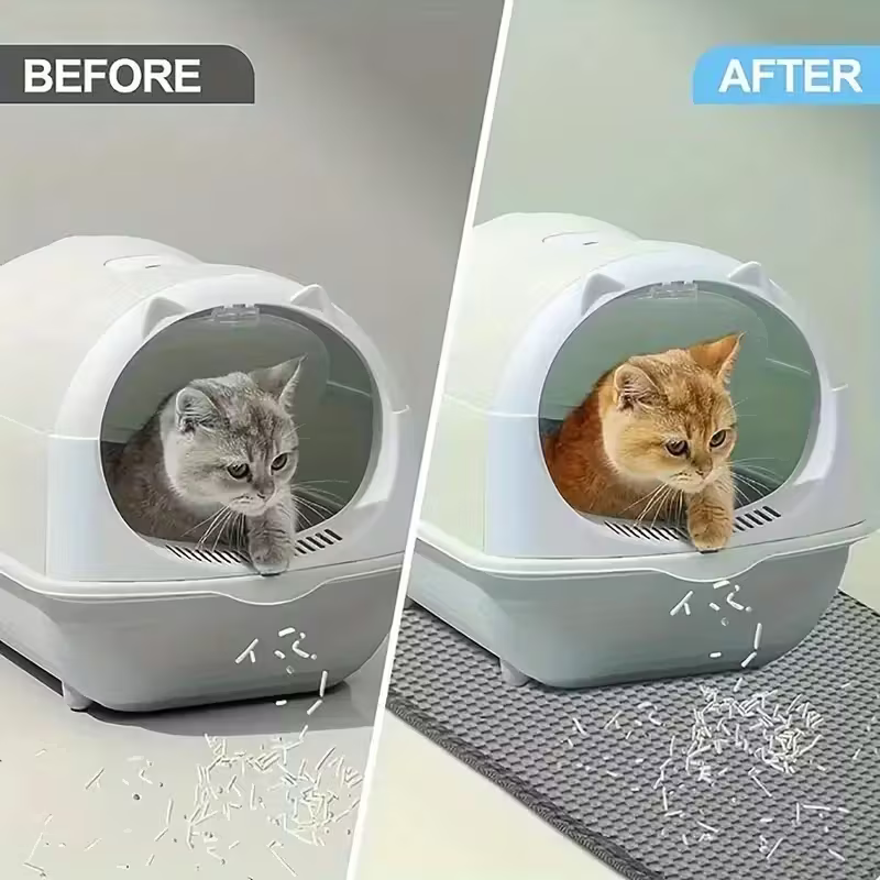 Double Layer Cat Litter Mat Anti-Slip