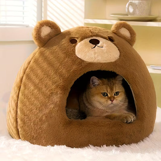 Bear Shaped Cat Bed