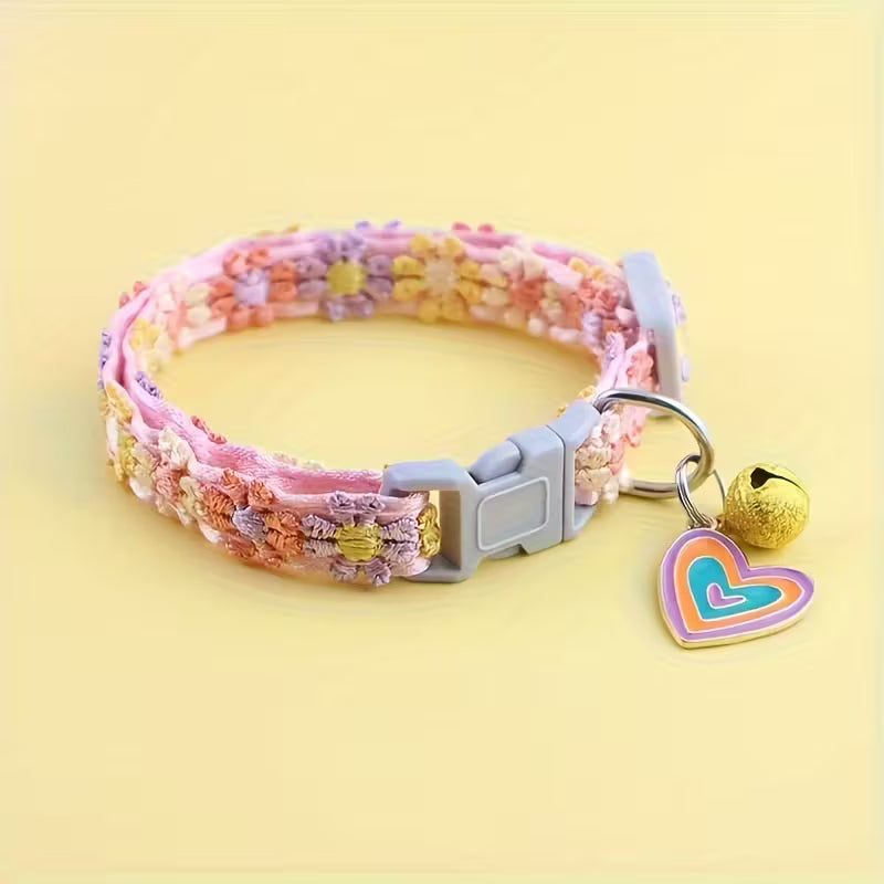 Lace Pet Collar Adjustable with Pendant