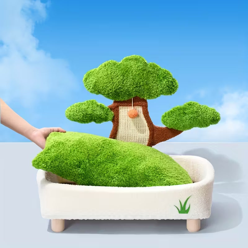 All-in-One Baobab Tree Cat Bed & Scratch Post