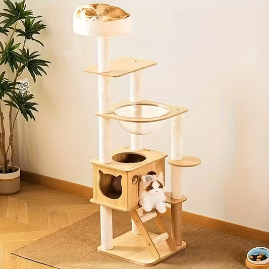 Multi-Level Cat Tree Tower with Platforms & Scratching Posts