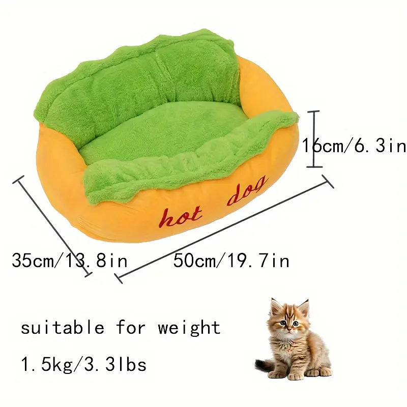 Super Cute Pet Dog Bed Hot Dog