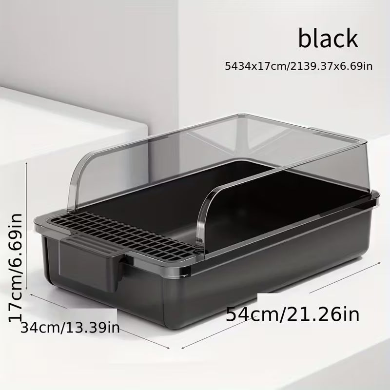 Cat Litter Box Semi Enclosed