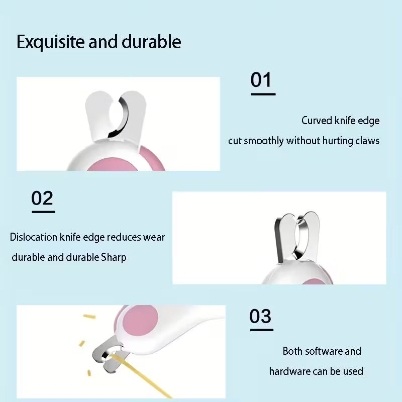 Cat Nail Clipper with light