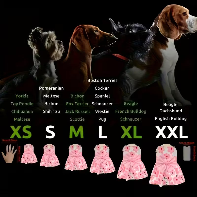Charming Bow Pet Dresses