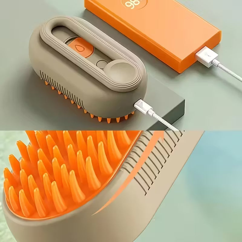 Pet Spritz Comb 3-In-1 Cat Steam Brush Assorted