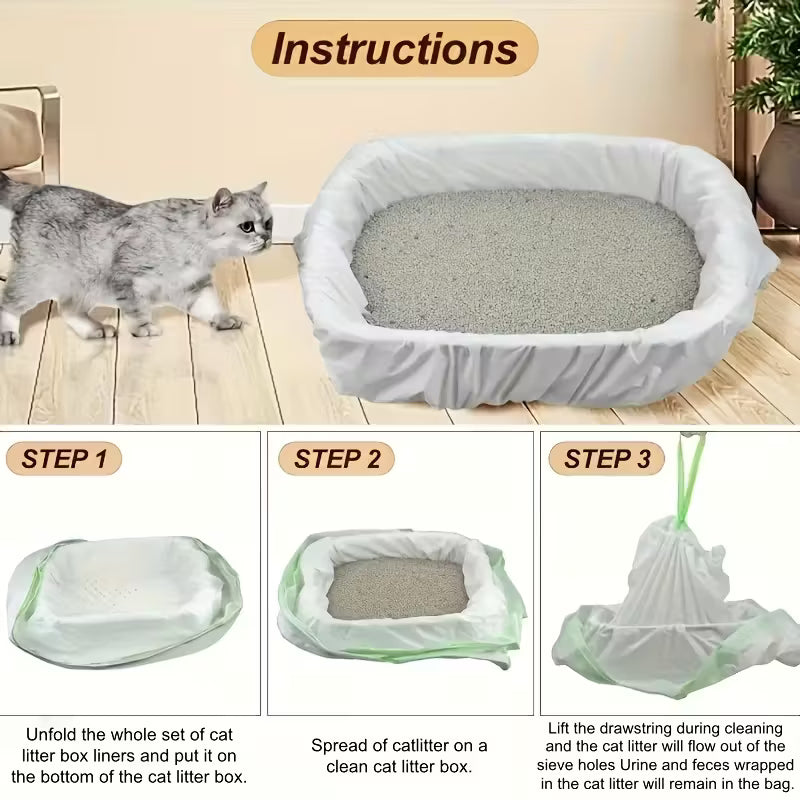 Thick Cat Litter Box Liners 14pcs