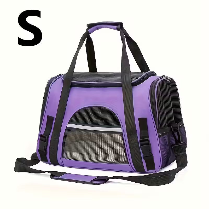 Portable Cat Carrier with Plush Mat