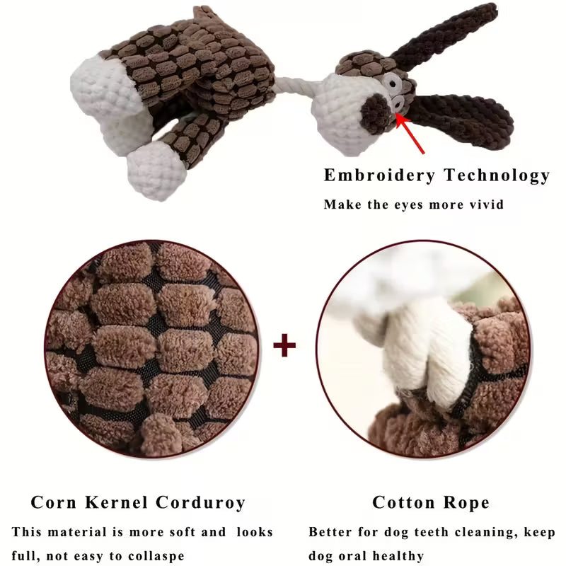 Plush Dog Toys with Squeaker Pack of 6