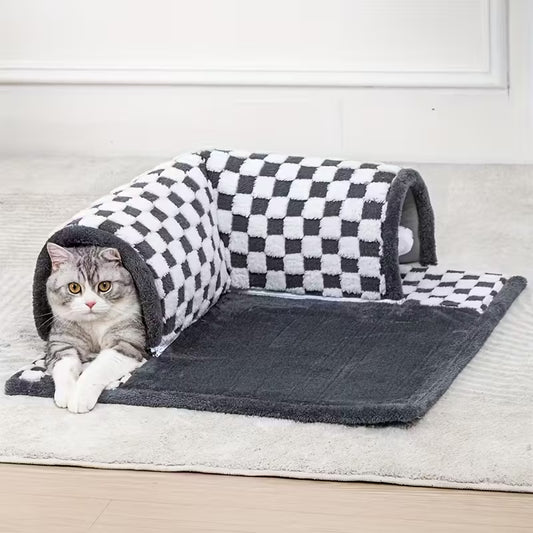 Cat Grey Tunnel Bed