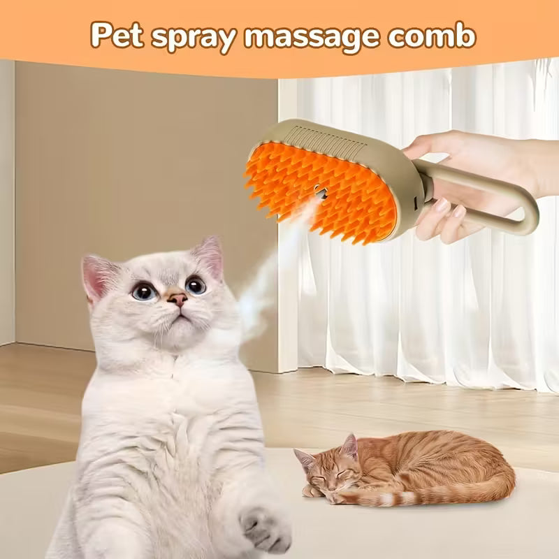 Pet Spritz Comb 3-In-1 Cat Steam Brush Assorted