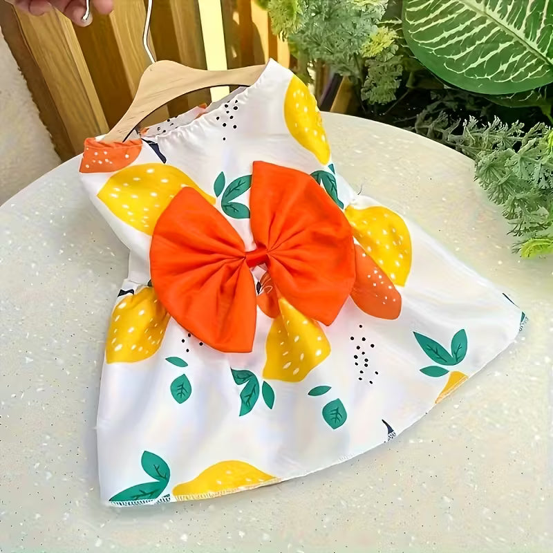 Charming Bow Pet Dresses