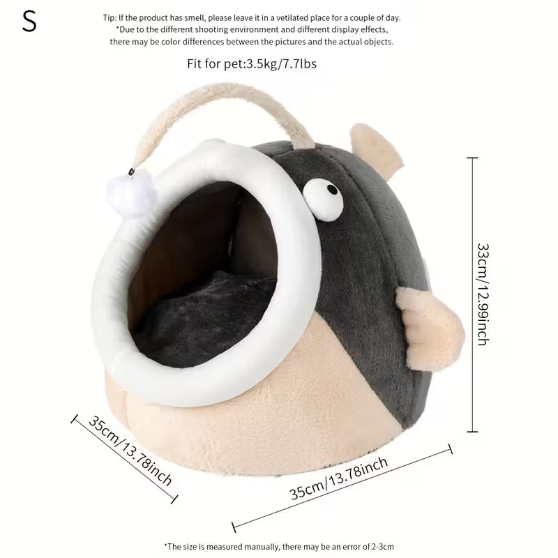 Lanternfish Themed Cat Bed