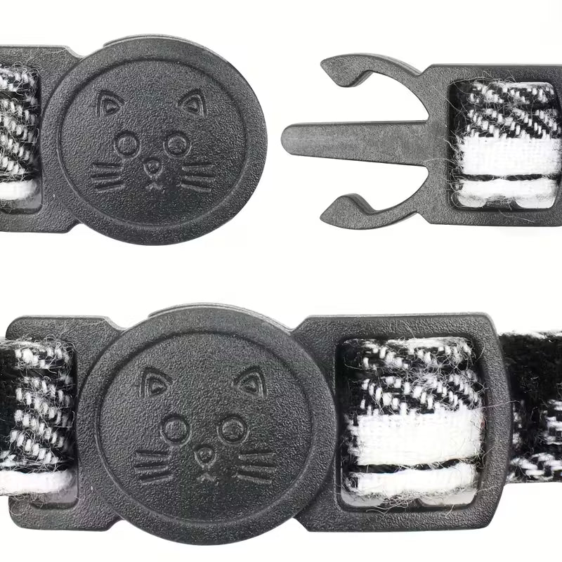 Plaid Check Pet Collar