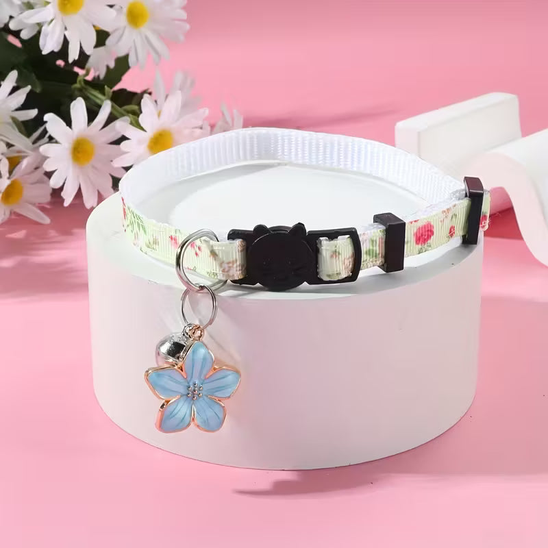 Floral Charm Pet Collar