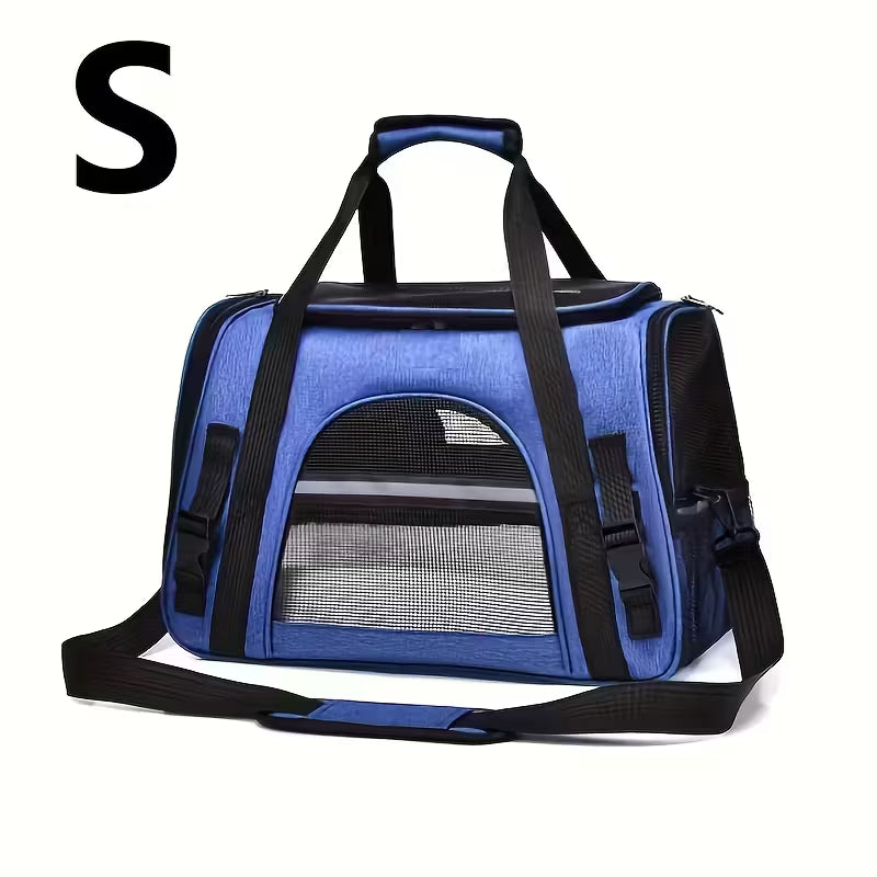 Portable Cat Carrier with Plush Mat