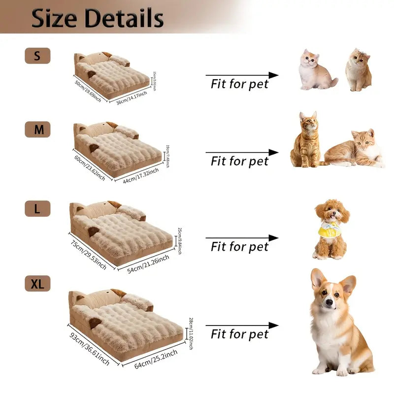 Soft Cozy Pet Sofa Bed