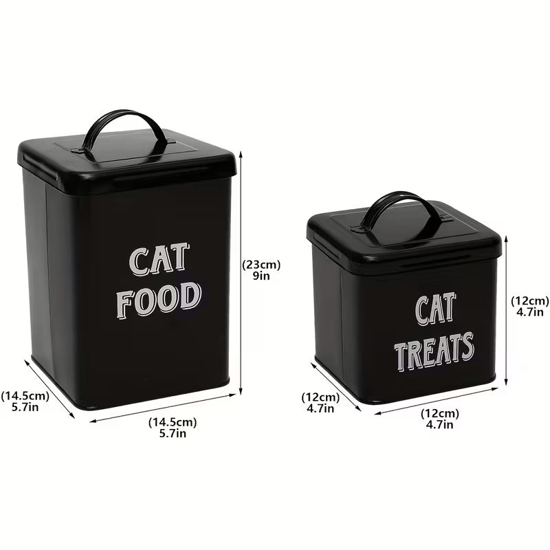 Cat Food Storage Container Set