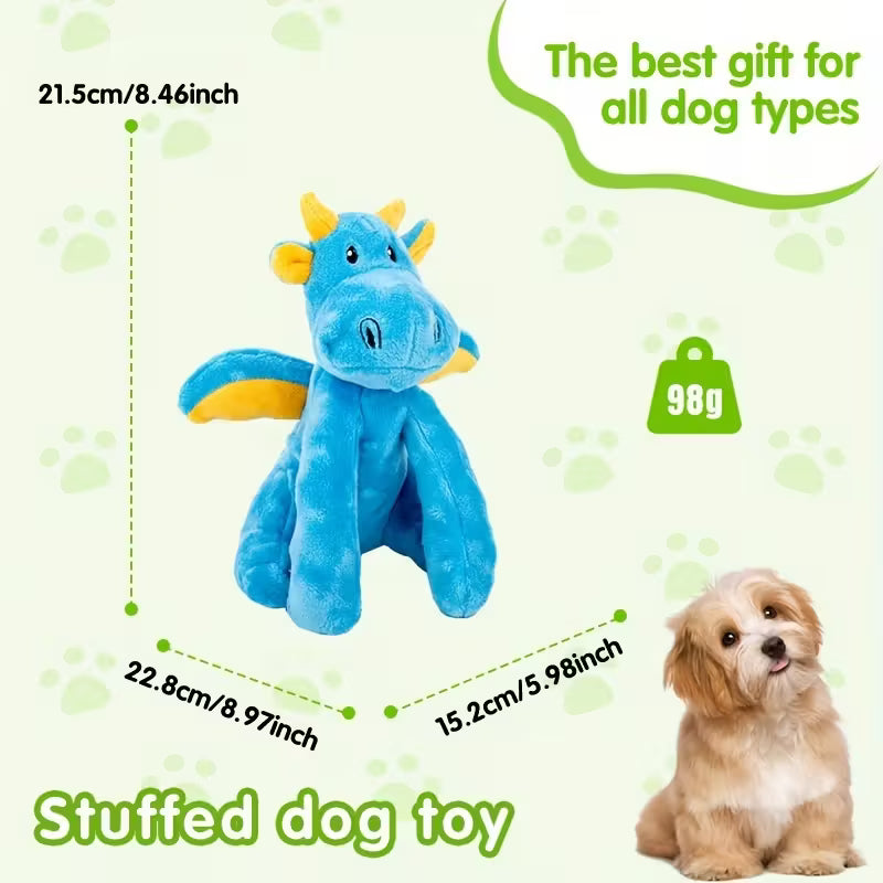 Dragon Plush Squeaky Toy for Dogs