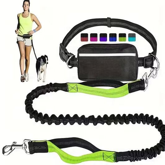 Adjustable Dog Leash & Waist Pack Combo