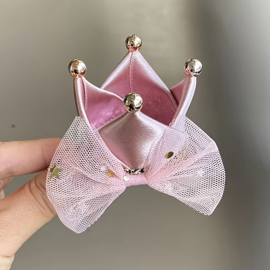 Cat Birthday Crown Hair Clip