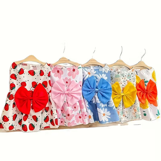 Charming Bow Pet Dresses