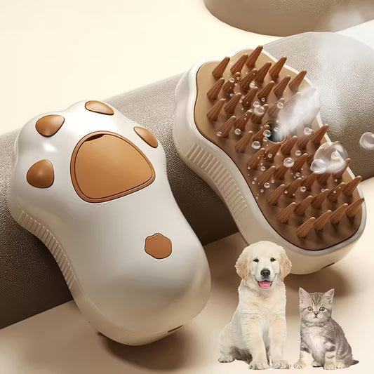 Pet Paw 3-in-1 Electric Pet Steam Brush