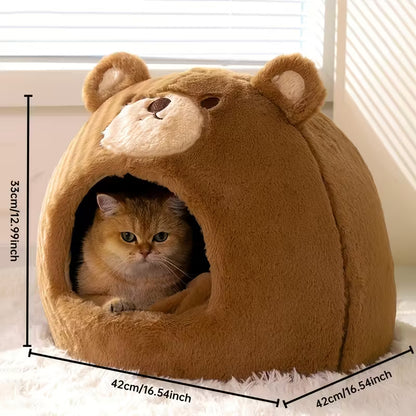 Bear Shaped Cat Bed