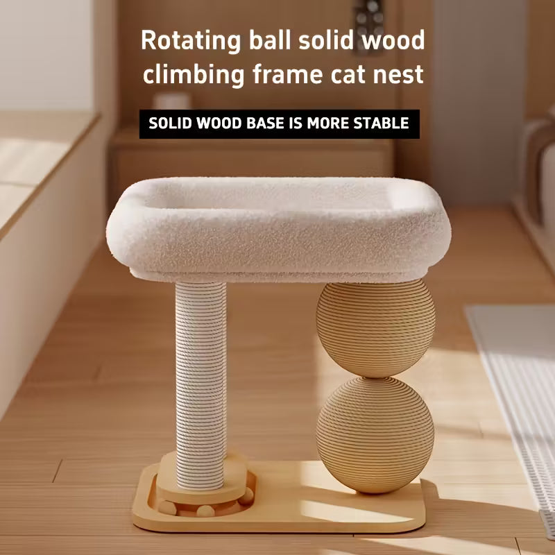 Large Modern Multi-Level Cat Tree with Heavy-Duty Base