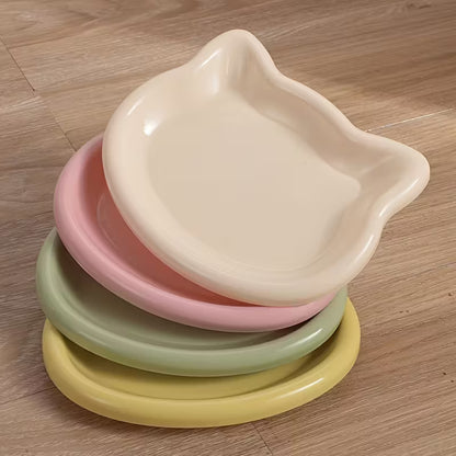 Colorful Plastic Cat Bowl Pack of 4