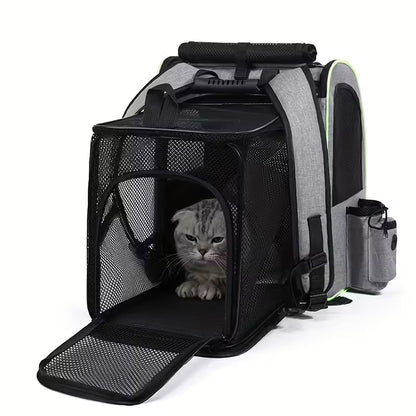 Expandable Cat & Small Dog Backpack Carrier