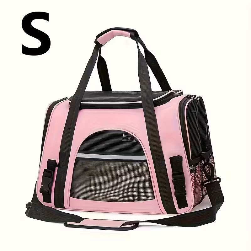 Portable Cat Carrier with Plush Mat
