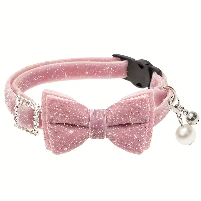 Bow Bling Cute Cat Collars