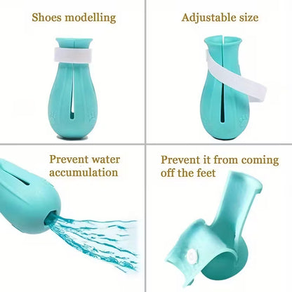 4 Adjustable Silicone Cat Paw Protectors