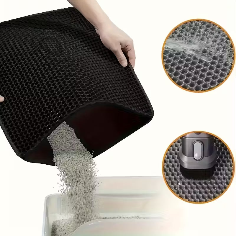 Double-Layer Design Cat Litter Matt